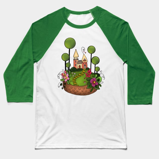 süßes Land Baseball T-Shirt by Blumchen